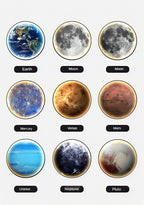 Circle Galaxy Wall Sconce Round Planet Effect Wall Light