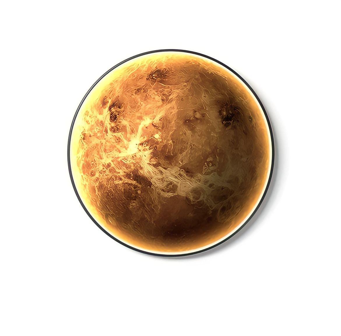 Circle Galaxy Wall Sconce Round Planet Effect Wall Light