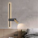 Modern Reading Wall Sconce with Backlight and Adjustable Spotlight