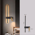 Modern Reading Wall Sconce with Backlight and Adjustable Spotlight