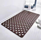 Non-Slip Antibacterial Shower Mat with Drainage Holes and Suction Cups Quick Drying Bath Tub Mat