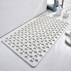 Non-Slip Antibacterial Shower Mat with Drainage Holes and Suction Cups Quick Drying Bath Tub Mat