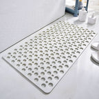 Non-Slip Shower Mat with Suction Cups and Drain Holes Anti-Slip Bathtub Mat Quick-Drying Washable PVC Bath Mat for Shower and Tub