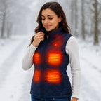 Women's Heated Vest USB Powered Electric Heating Gilet Slim Fit Lightweight Winter Vest with Adjustable Heat Levels for Outdoor