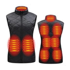 Women's Heated Vest USB Powered Electric Heating Gilet Slim Fit Lightweight Winter Vest with Adjustable Heat Levels for Outdoor