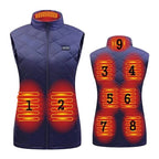 Women's Heated Vest USB Powered Electric Heating Gilet Slim Fit Lightweight Winter Vest with Adjustable Heat Levels for Outdoor