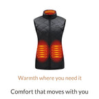 Women's Heated Vest USB Powered Electric Heating Gilet Slim Fit Lightweight Winter Vest with Adjustable Heat Levels for Outdoor