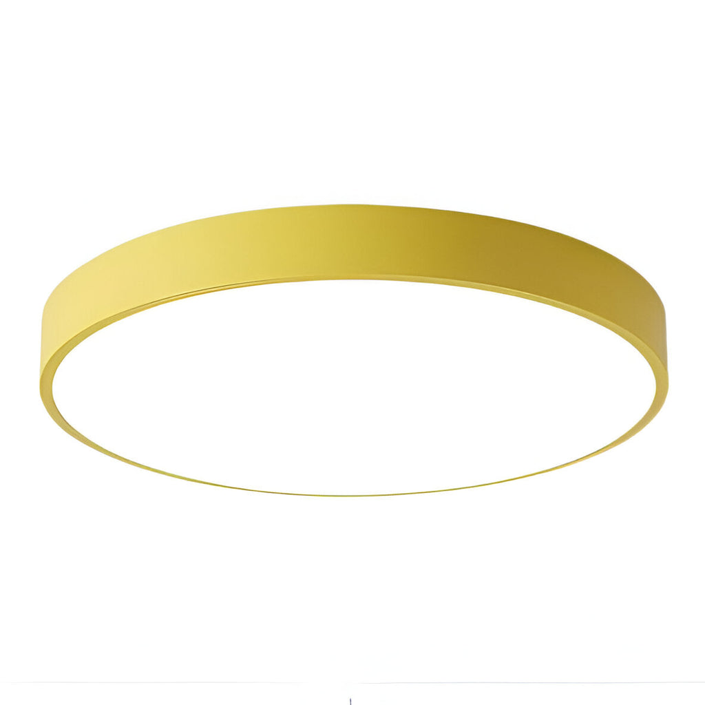 Modern Round Flush Mount Ceiling Light with Slim Frame
