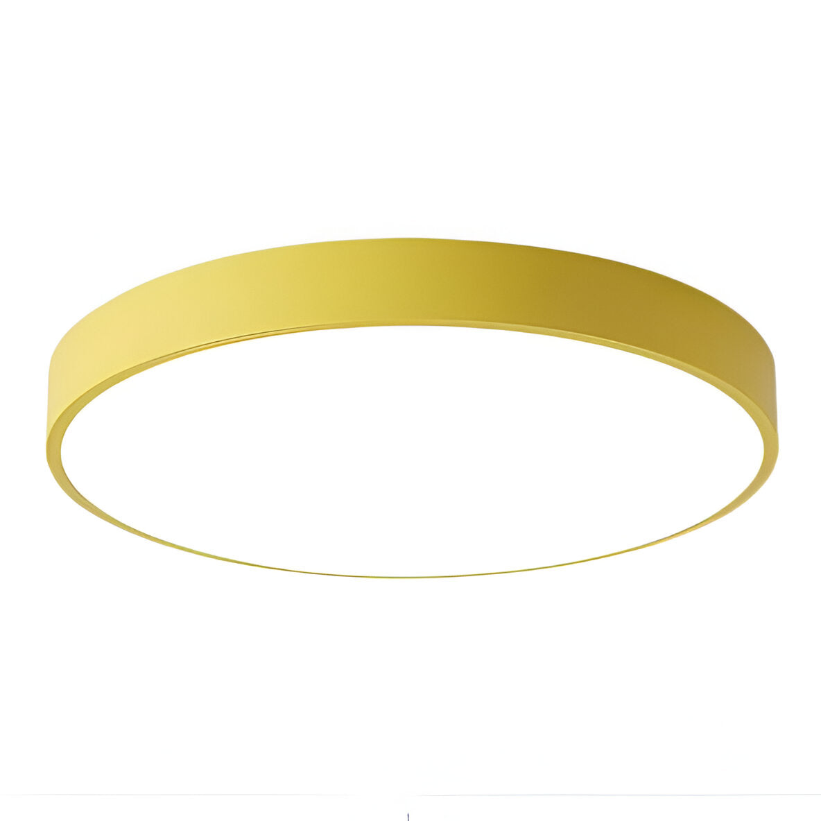 Modern Round Flush Mount Ceiling Light with Slim Frame