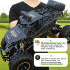 Remote Control Monster Truck Off-Road RC Rock Crawler Car with Rubber Tires Rechargeable Battery and Remote for Kids and Adults All Terrain Toy Truck