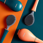 Silicone Toilet Brush with Wall Mounted Holder Flexible Flat Head Bathroom Cleaning Brush Set