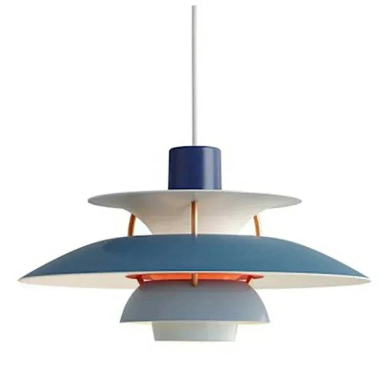 Scandinavian Metal Pendant Light for Dining Room in Shades of Blue — Harbor Light Co.