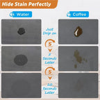 Absorbent Diatomite Kitchen and Bath Mat with Non Slip Backing and Line Print
