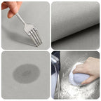 Absorbent Diatomite Kitchen and Bath Mat with Non Slip Backing and Line Print