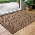 Absorbent Non Slip Door Mat with Woven Pattern for Indoor and Outdoor Entrance