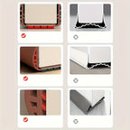 Adjustable Double Sided Door Draft Stopper with Brush Seal for Interior Doors