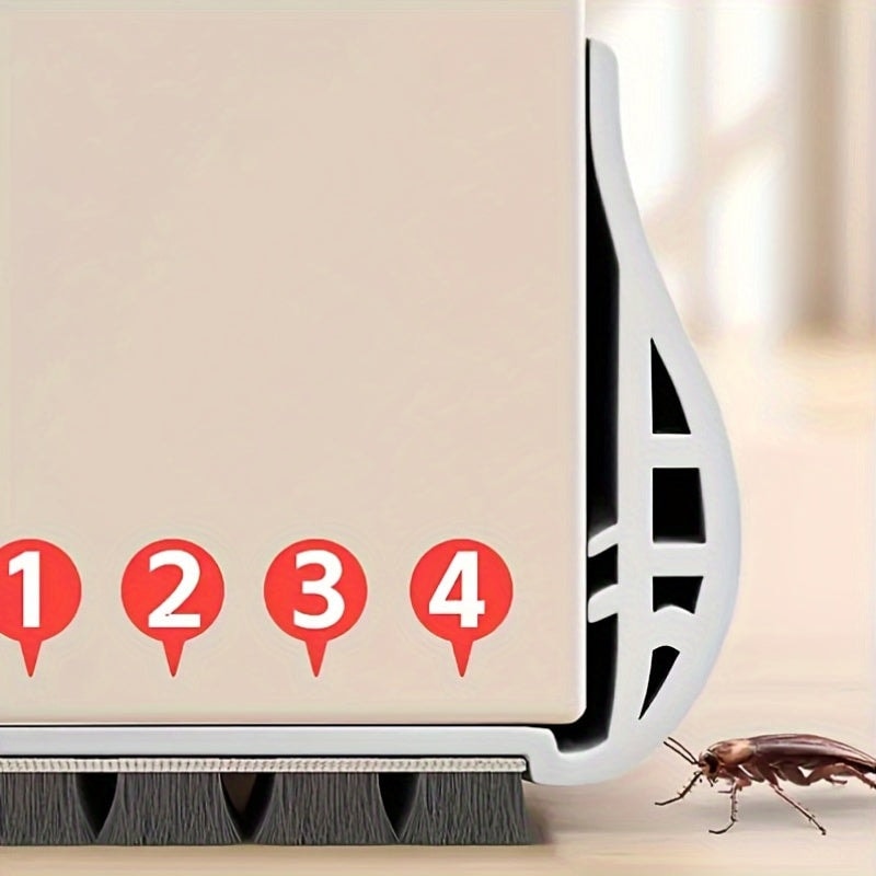 Adjustable Double Sided Door Draft Stopper with Brush Seal for Interior Doors