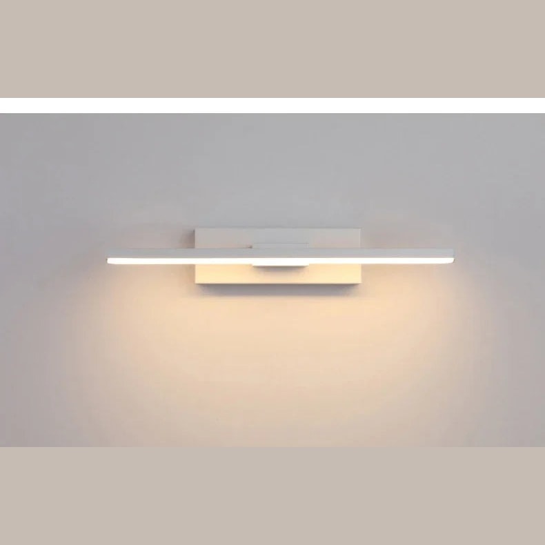 Adjustable LED Wall Sconce with Rotating Linear Light Bar for Bedroom