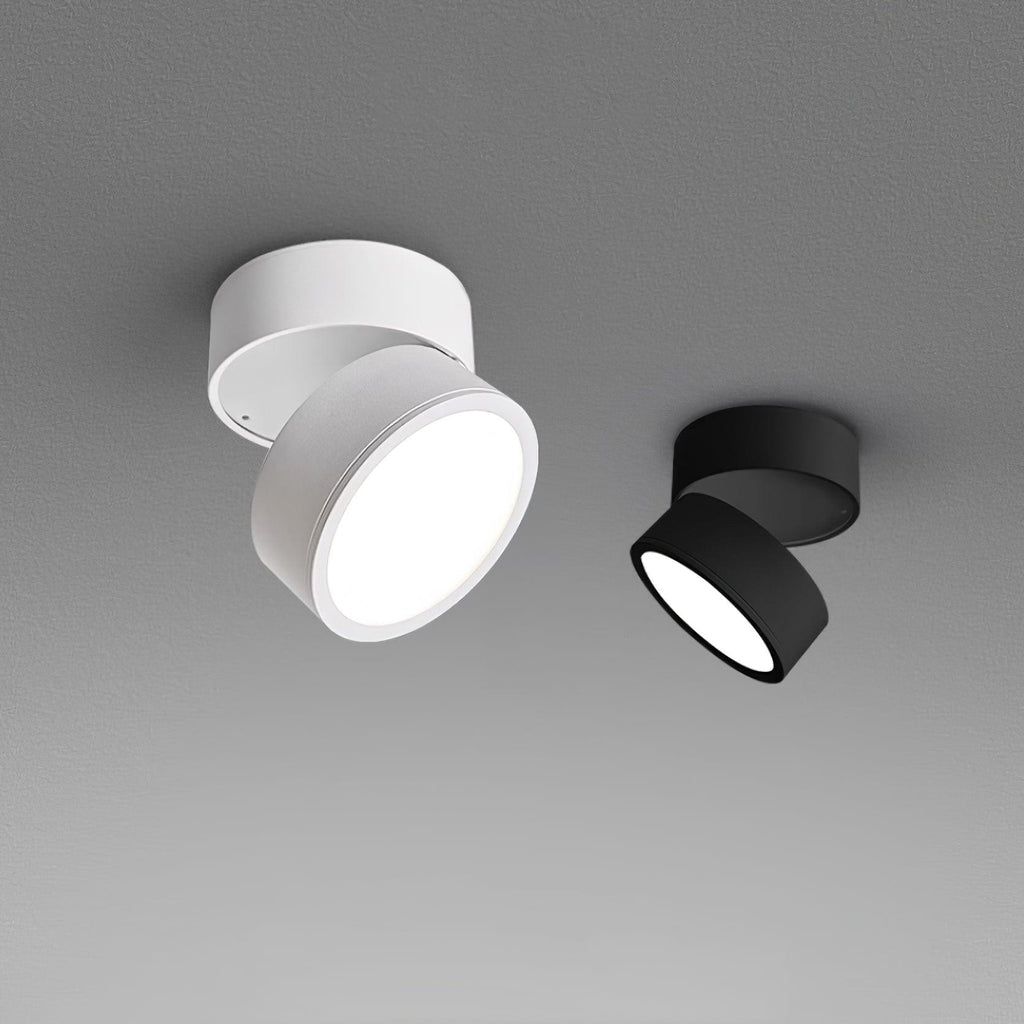 Adjustable Surface Mounted LED Ceiling Spotlight with Rotating Head