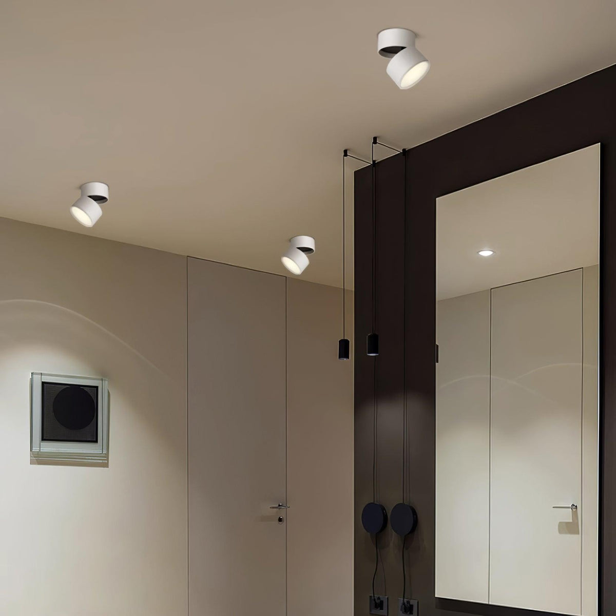 Adjustable Surface Mounted LED Ceiling Spotlight with Rotating Head