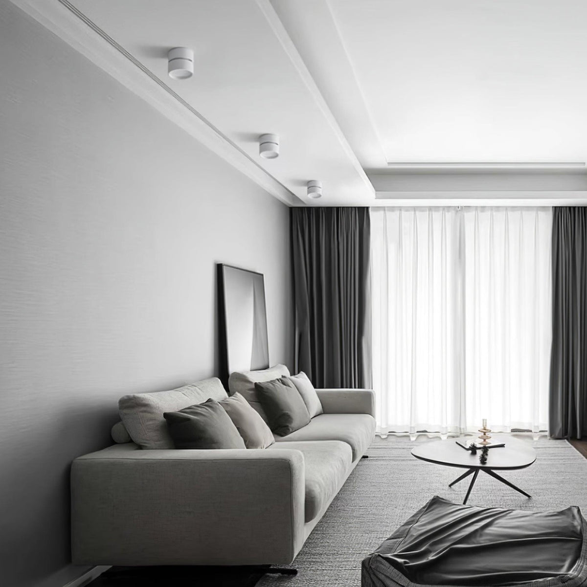 Adjustable Surface Mounted LED Ceiling Spotlight with Rotating Head