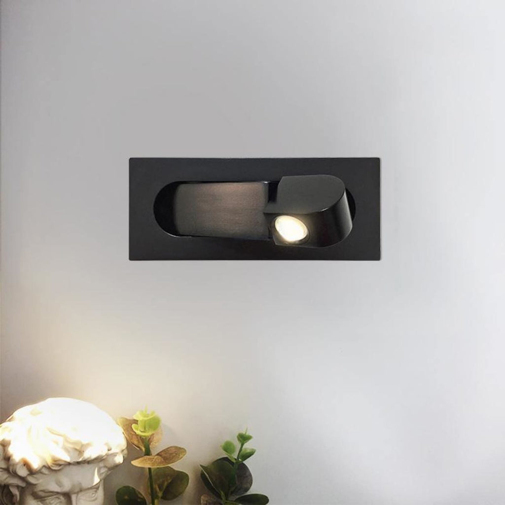 Aluminum LED Reading Wall Light with Adjustable Rotating Head for Bedside