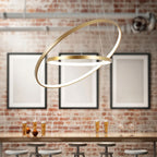 Modern Ring Chandelier Pendant Light with Adjustable Cables