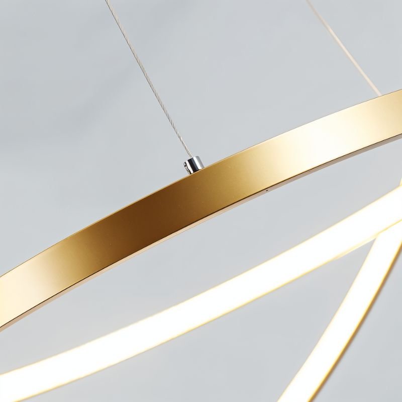 Modern Ring Chandelier Pendant Light with Adjustable Cables