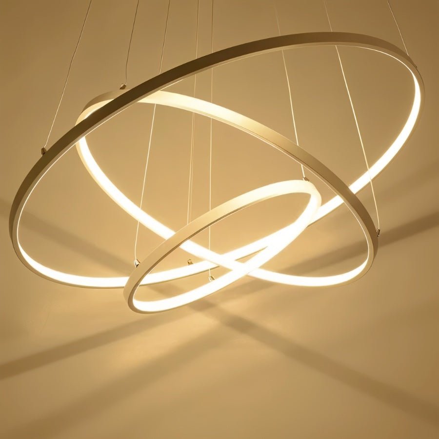 Modern Ring Chandelier Pendant Light with Adjustable Cables