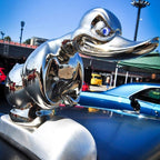 Angry Rubber Duck Hood Ornament Chrome Car and Truck Emblem