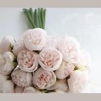 Artificial Silk Peony Bouquet with Realistic Blooms for Vases and Weddings
