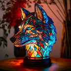Stained Glass Animal Mosaic Table Lamp Decorative Night Light