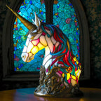 Stained Glass Animal Mosaic Table Lamp Decorative Night Light