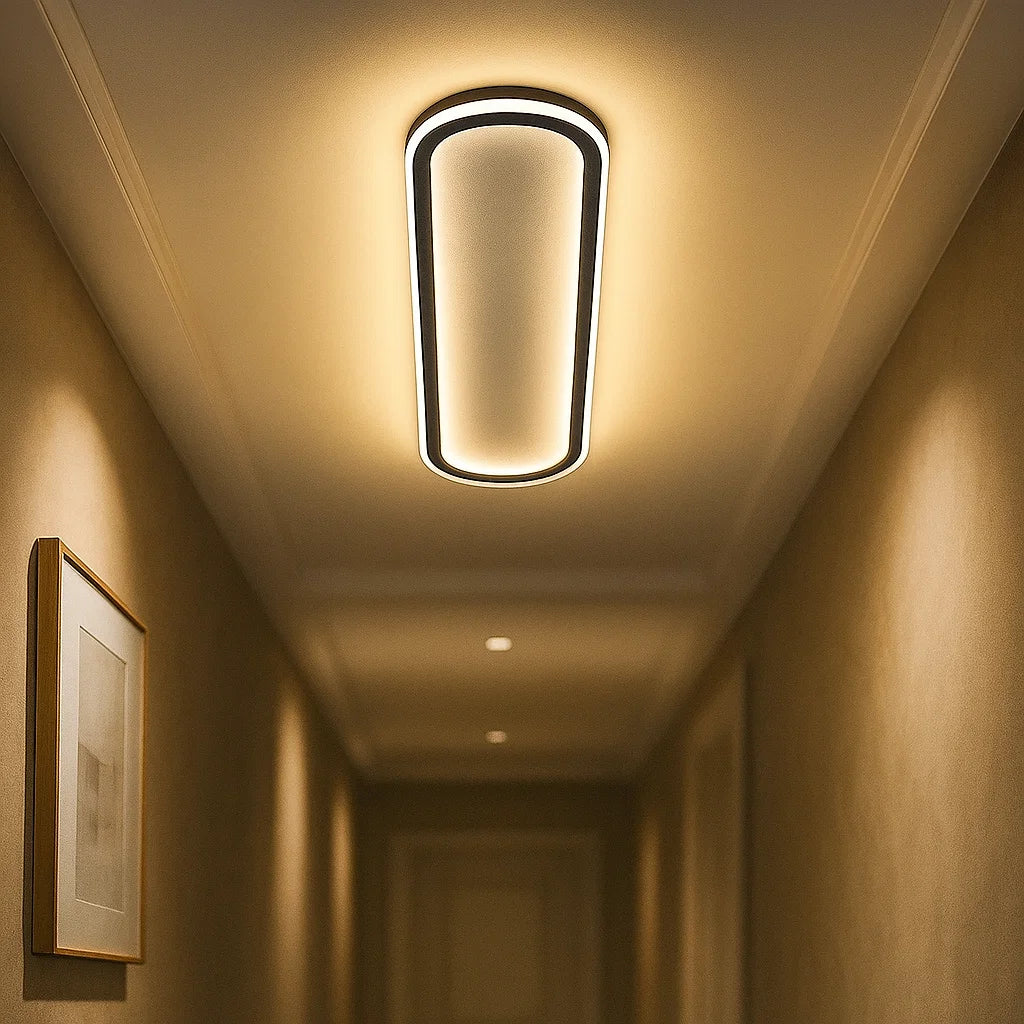 Modern Oval Flush Mount Ceiling Light