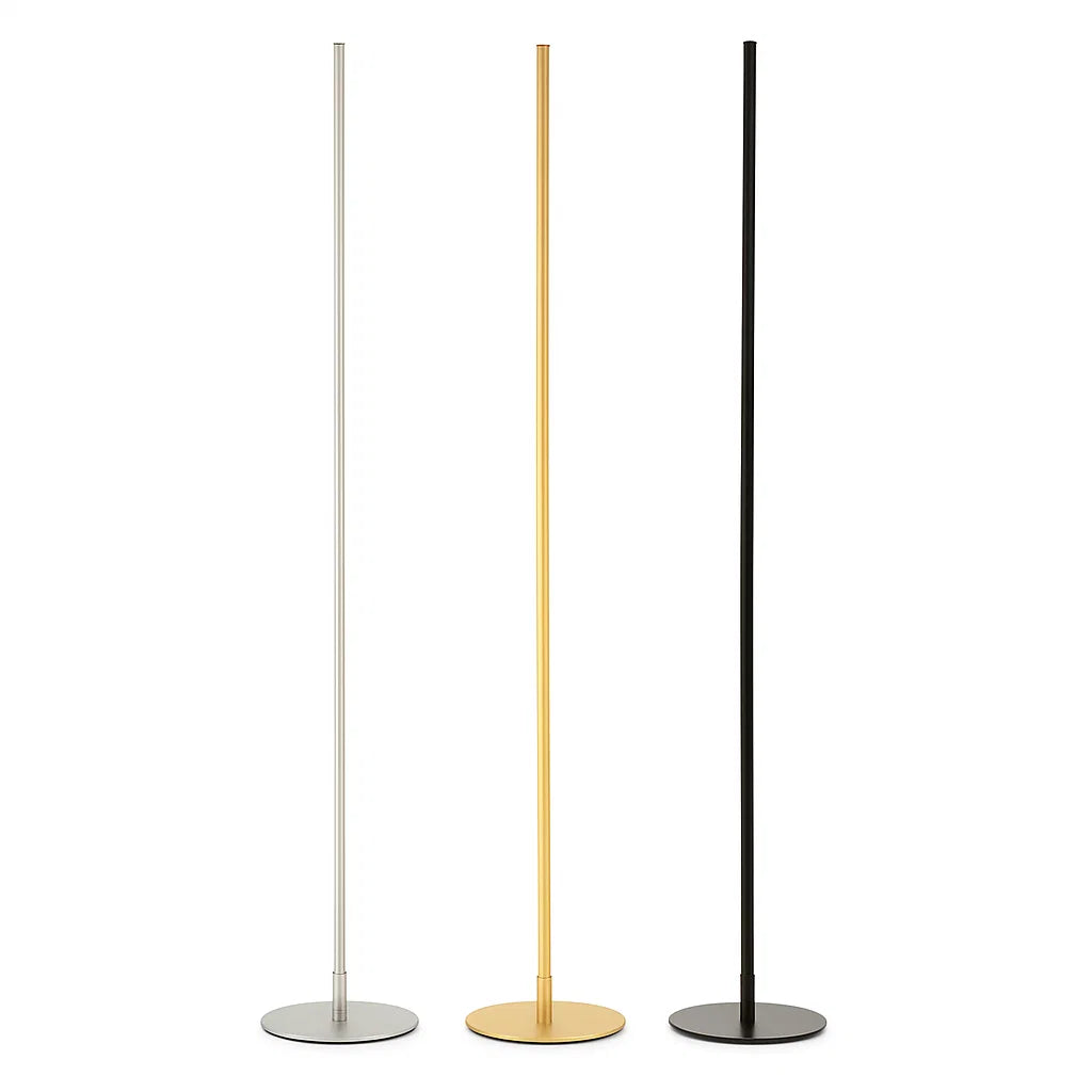 Slim Dimmable LED Light Bar Floor Lamp with Foot Switch