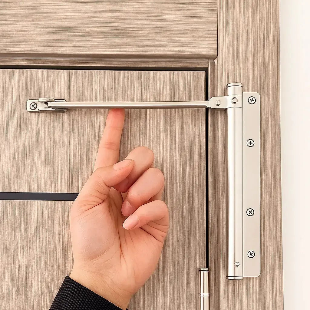 Automatic Spring Door Closer with Adjustable Tension for Interior Doors