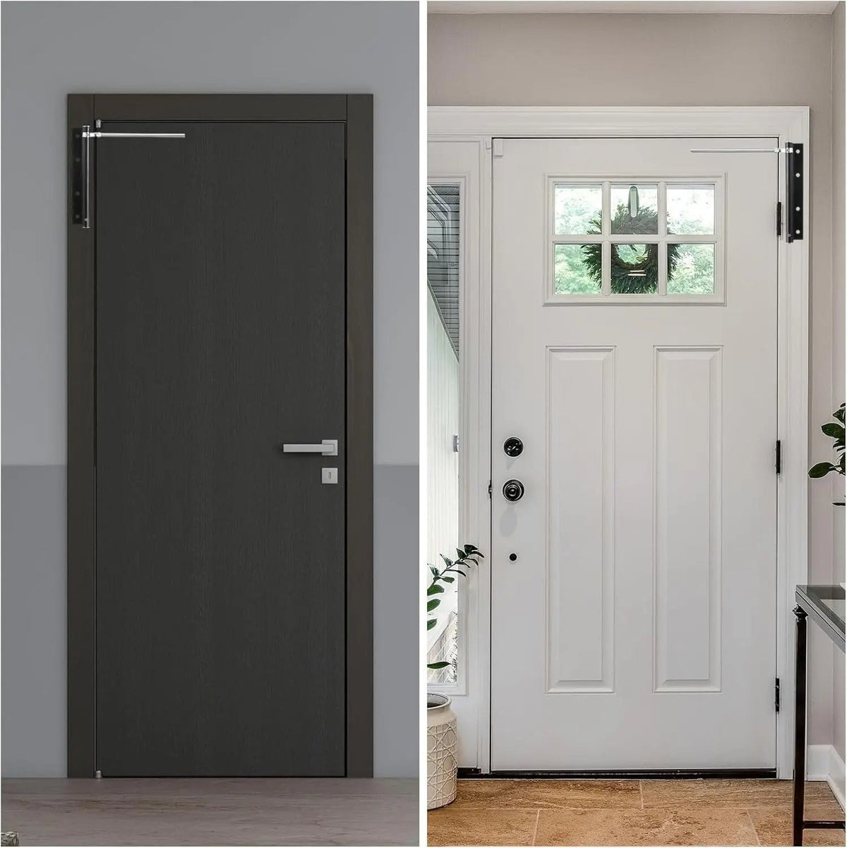 Automatic Spring Door Closer with Adjustable Tension for Interior Doors