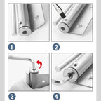 Automatic Spring Door Closer with Adjustable Tension for Interior Doors