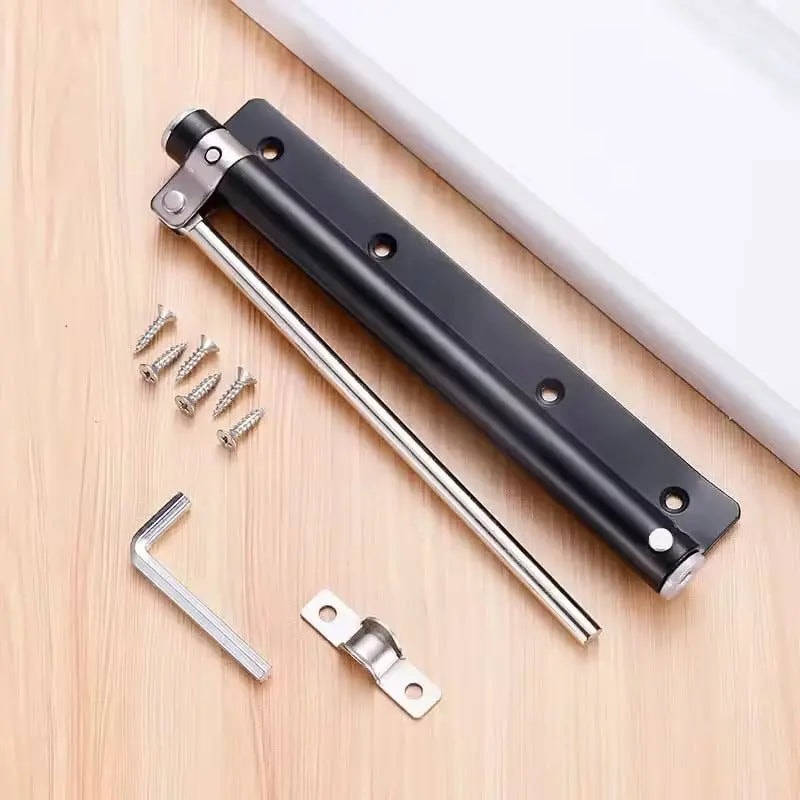 Automatic Spring Door Closer with Adjustable Tension for Interior Doors