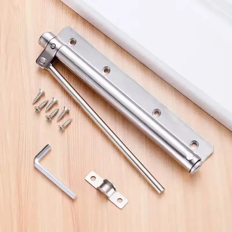 Automatic Spring Door Closer with Adjustable Tension for Interior Doors