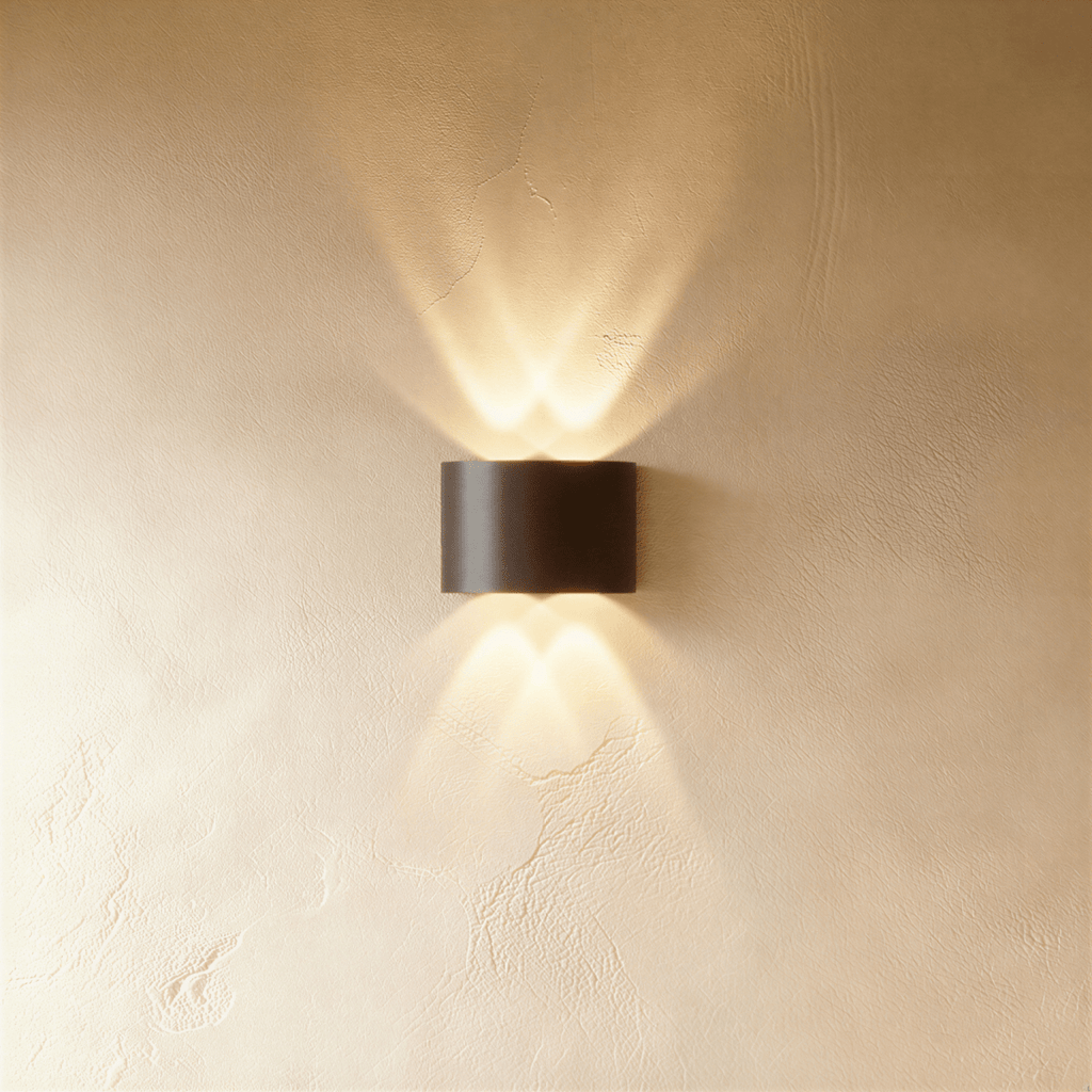Modern Up Down Wall Sconce with Cube Shade