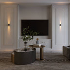 Modern Up Down Wall Sconce with Cube Shade