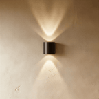 Modern Up Down Wall Sconce with Cube Shade