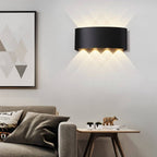 Modern Up Down Wall Sconce with Cube Shade