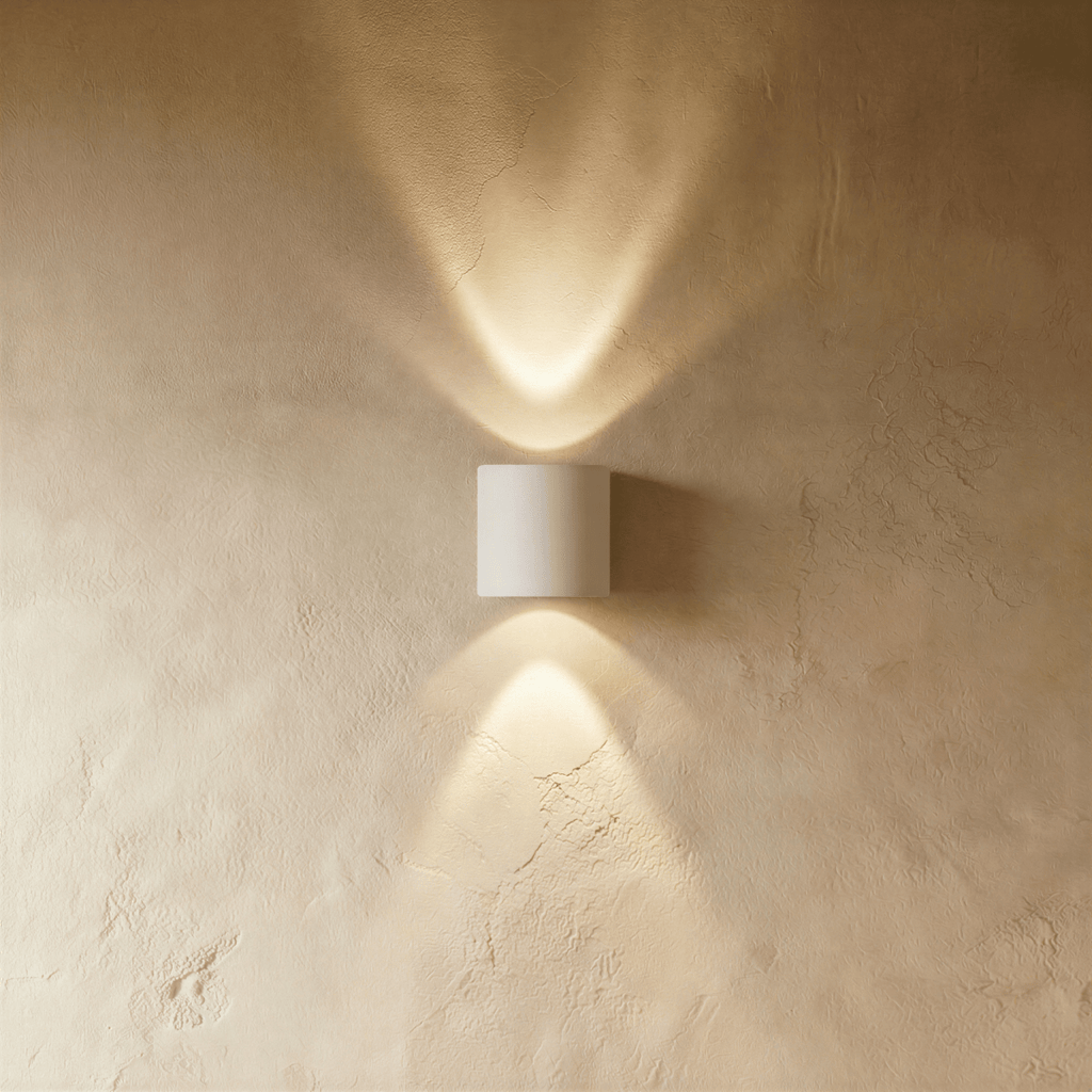 Modern Up Down Wall Sconce with Cube Shade