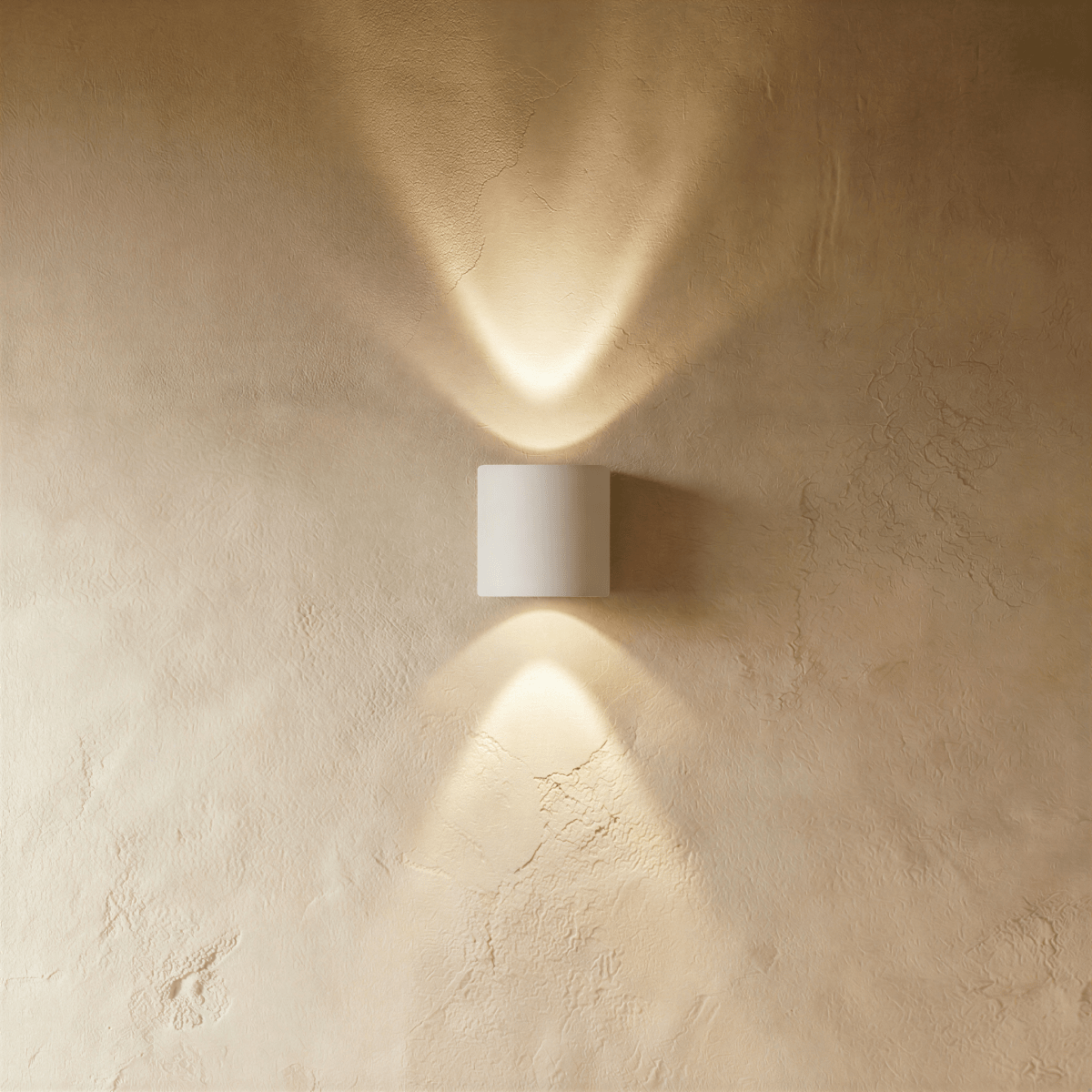 Modern Up Down Wall Sconce with Cube Shade