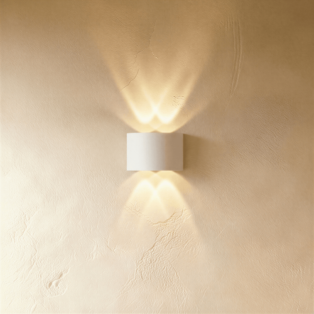 Modern Up Down Wall Sconce with Cube Shade