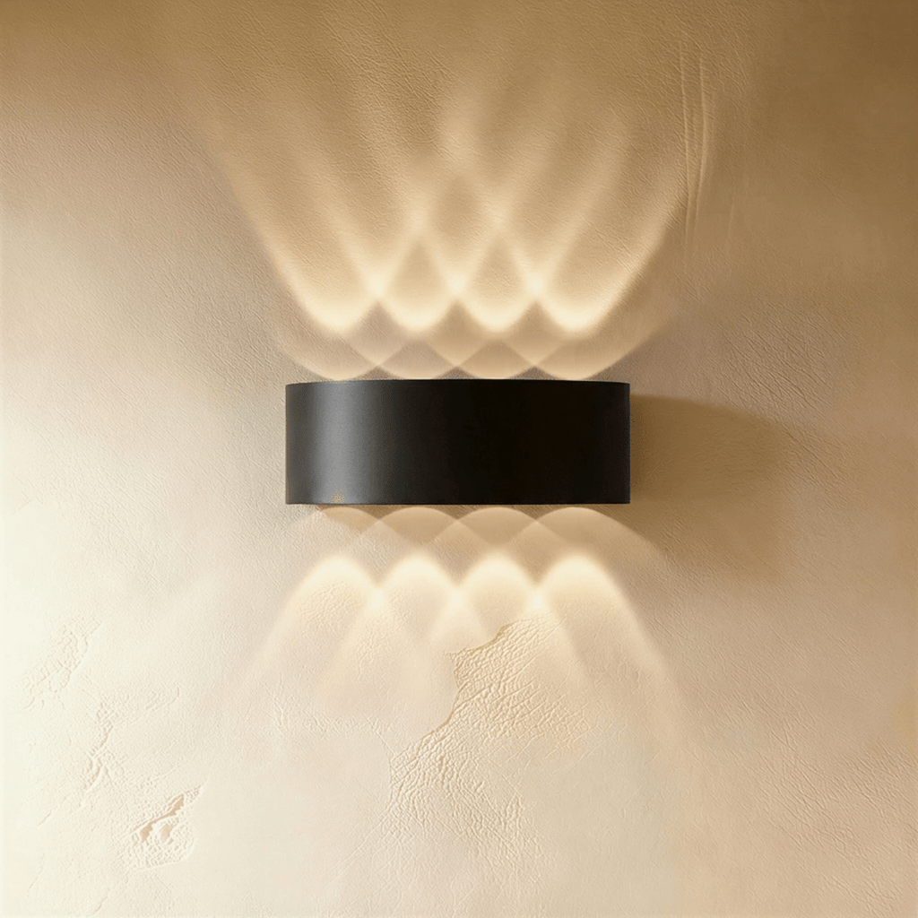 Modern Up Down Wall Sconce with Cube Shade