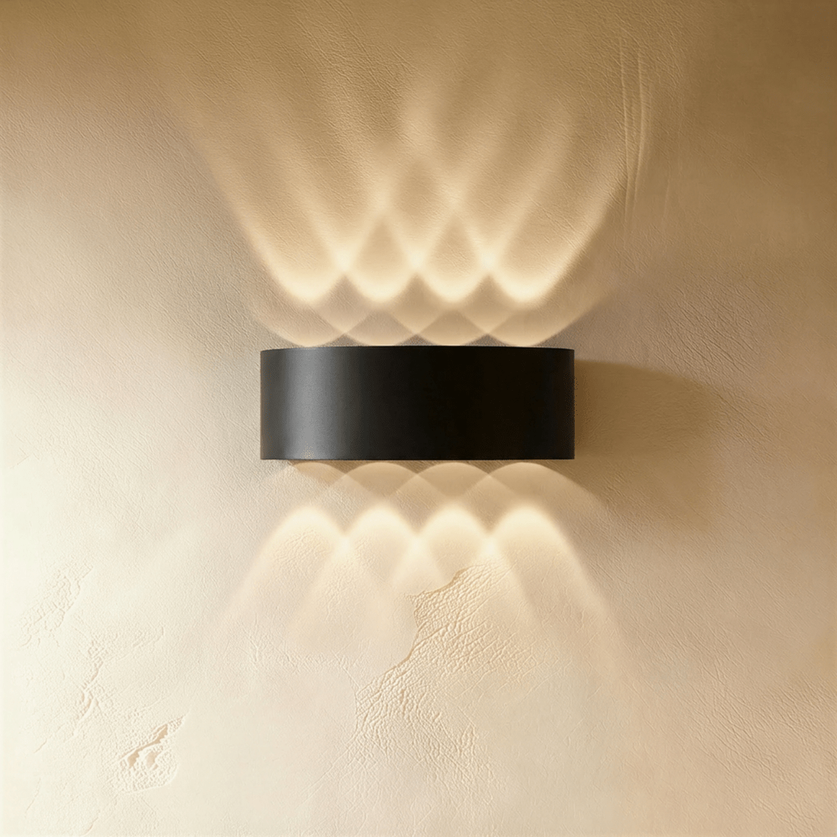 Modern Up Down Wall Sconce with Cube Shade