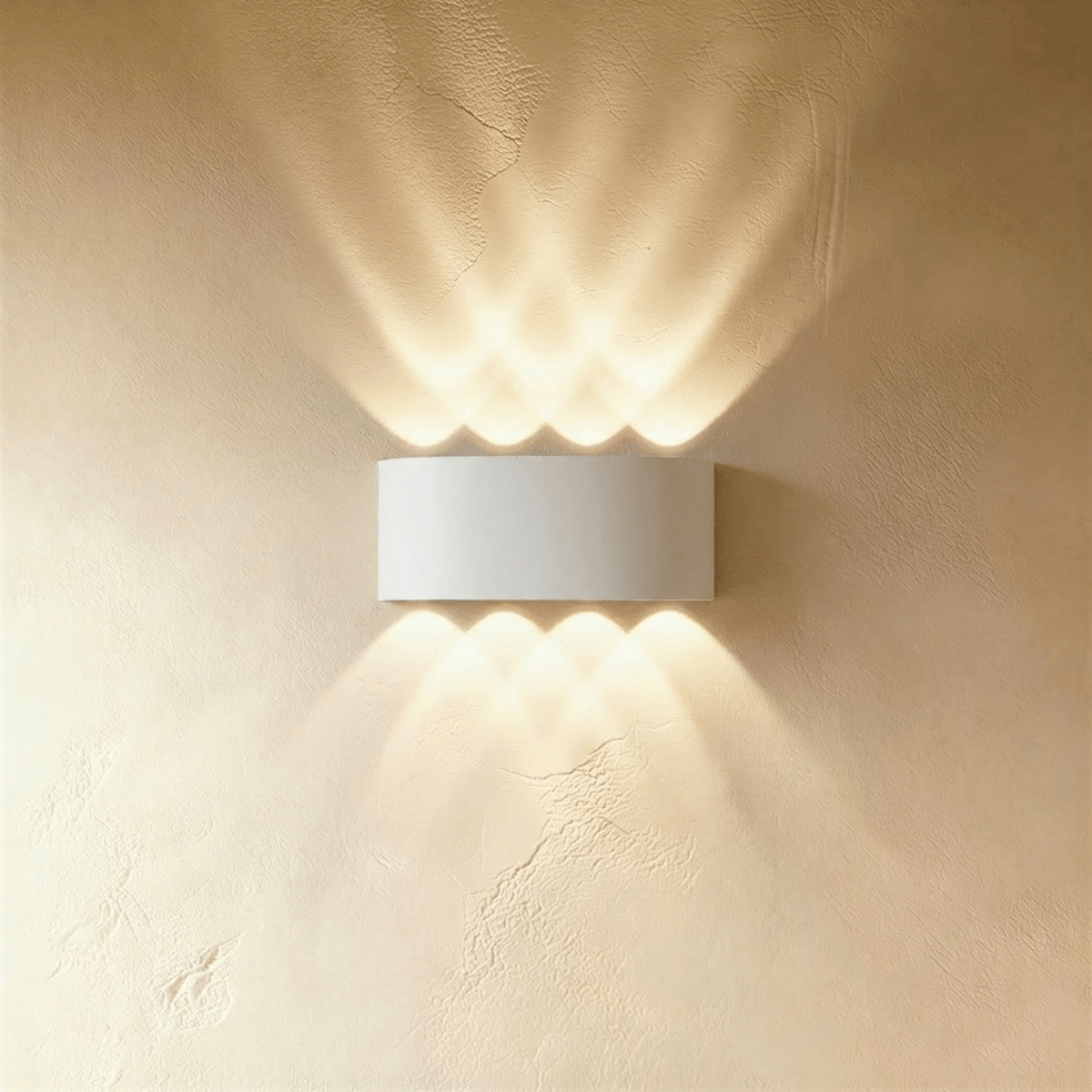 Modern Up Down Wall Sconce with Cube Shade